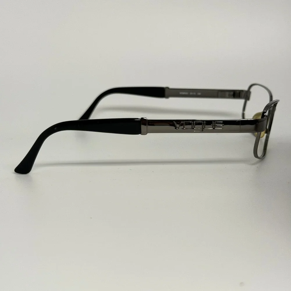 Vogue VO 3378-B Gunmetal Grey Rectangular Eyeglass Frames Made in Italy